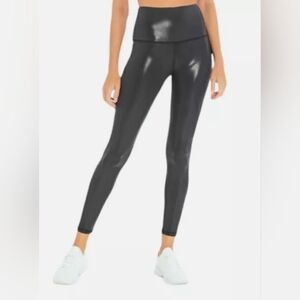Cycle House by Marika Foil Compression Leggings medium black